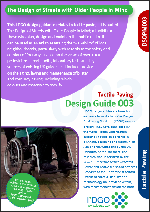 Design of Tactile Paving for Older People Front